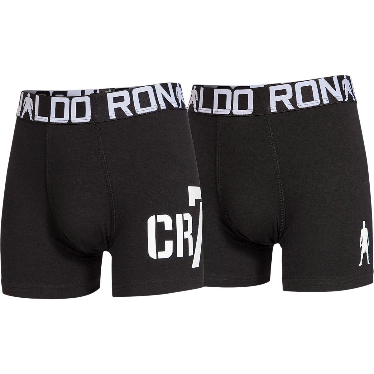 CR7 Boys Trunk 2-Pack Boxershorts Børn OBSIDIAN/WHITE