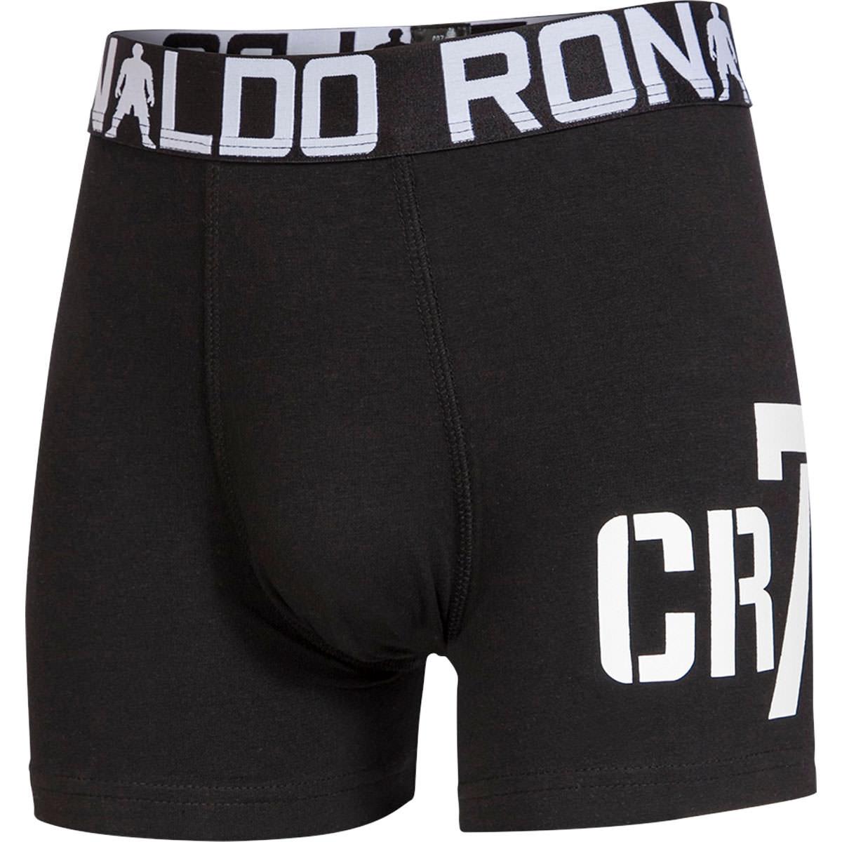 CR7 Boys Trunk 2-Pack Boxershorts Børn OBSIDIAN/WHITE