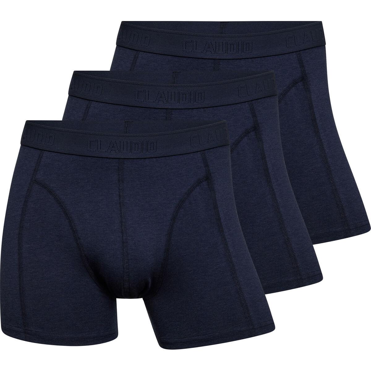 Claudio 3-Pack Boxershorts Herre Navy