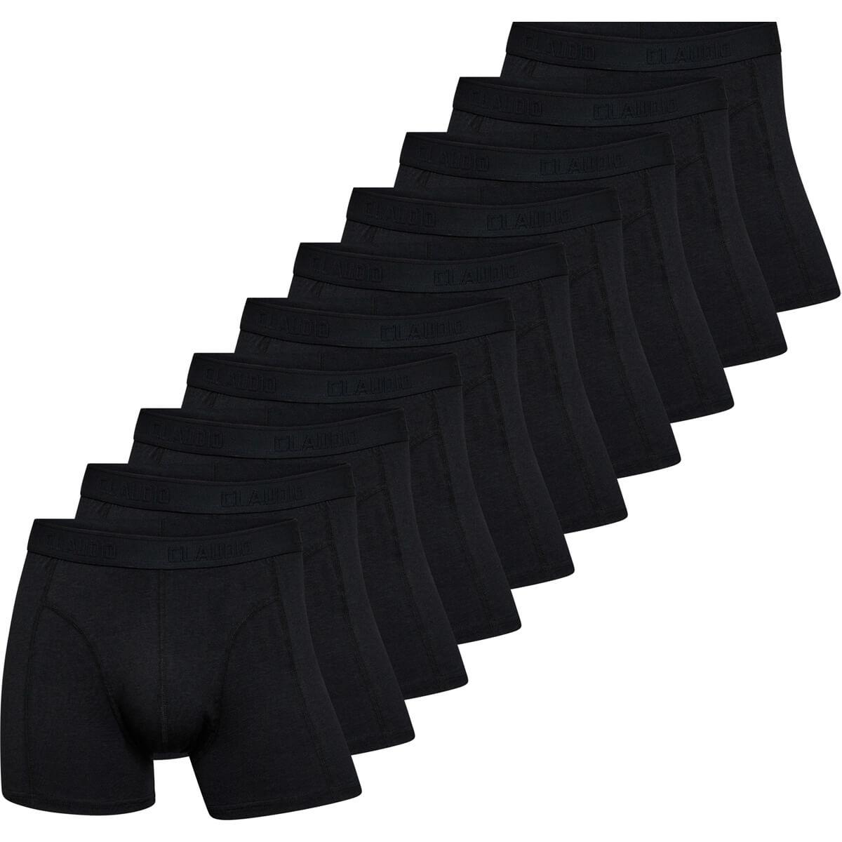 Claudio 10-Pack Boxershorts Herre Black