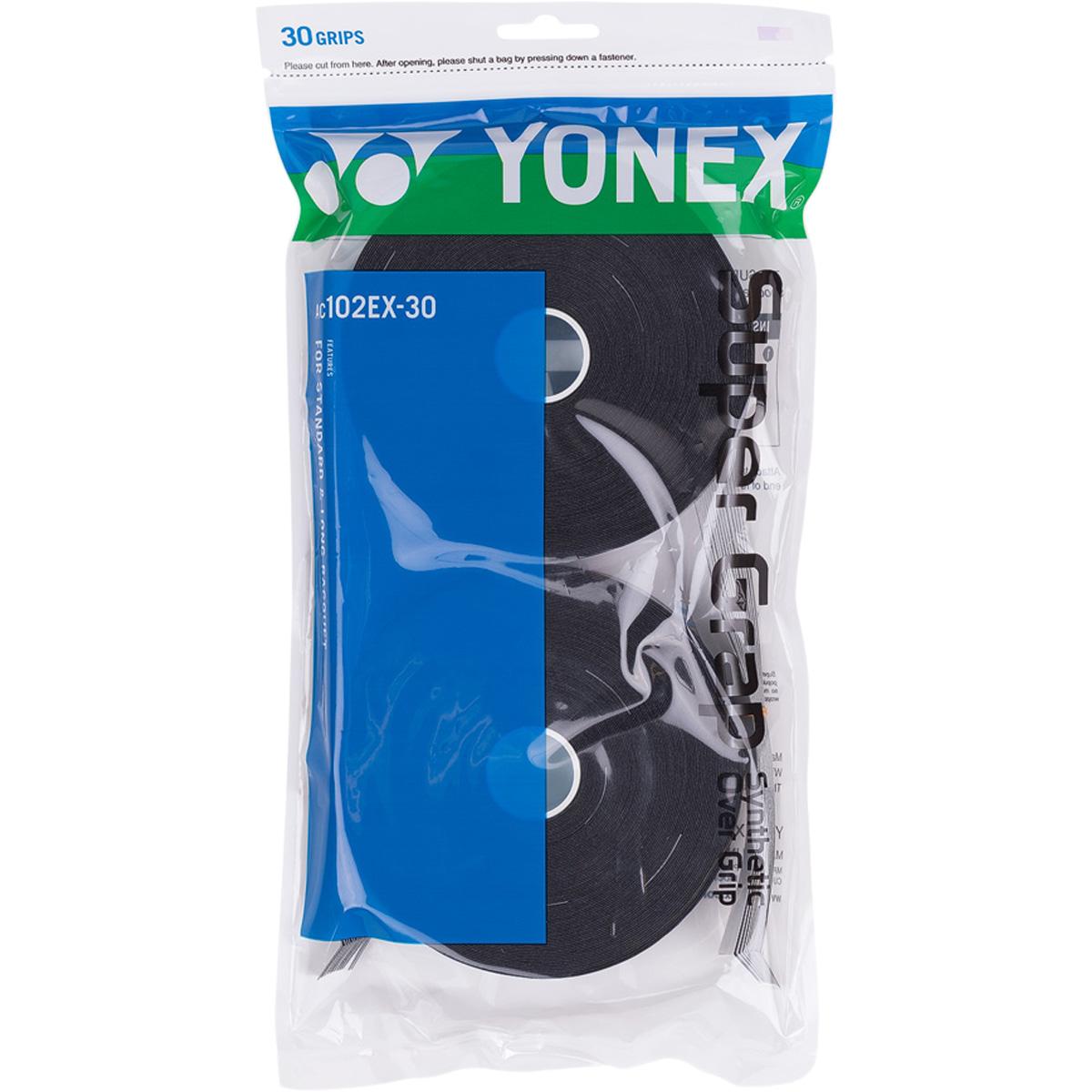 Yonex AC 102 Super 30-Pack Ketchergrip BLACK