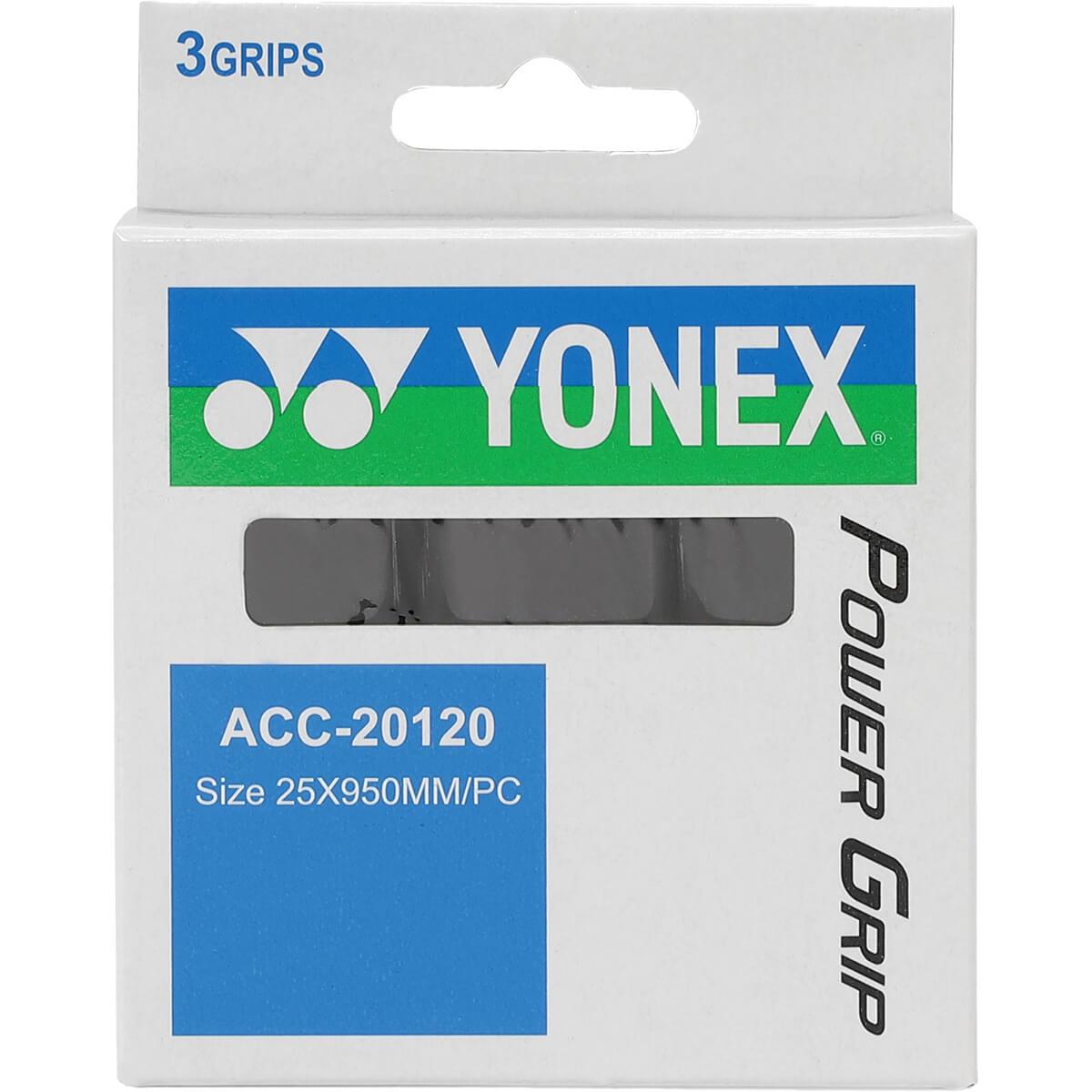 Yonex Power 3-Pack Ketchergrip BLACK