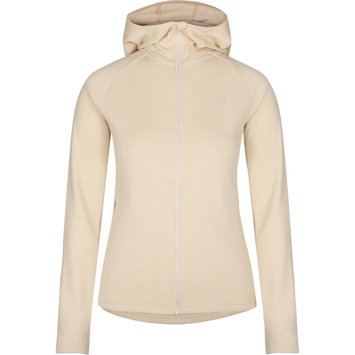 Johaug Aerial Woolmix Full Zip Hettegenser Dame Light Beige