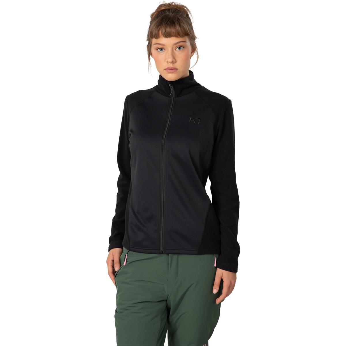 Kari Traa Kari Full Zip Fleecetrøye Dame Black