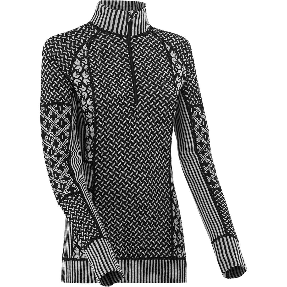 Kari Traa Smekker Half Zip Merino Ulltrøye Dame Black