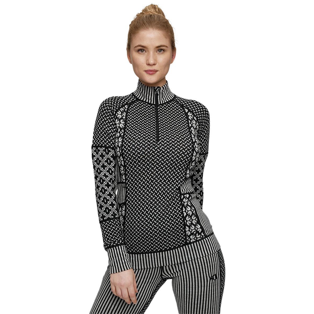 Kari Traa Smekker Half Zip Merino Ulltrøye Dame Black