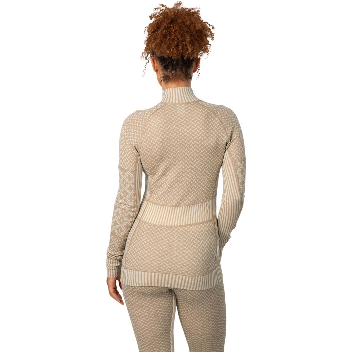 Kari Traa Smekker Half Zip Merino Ulltrøye Dame Mocha