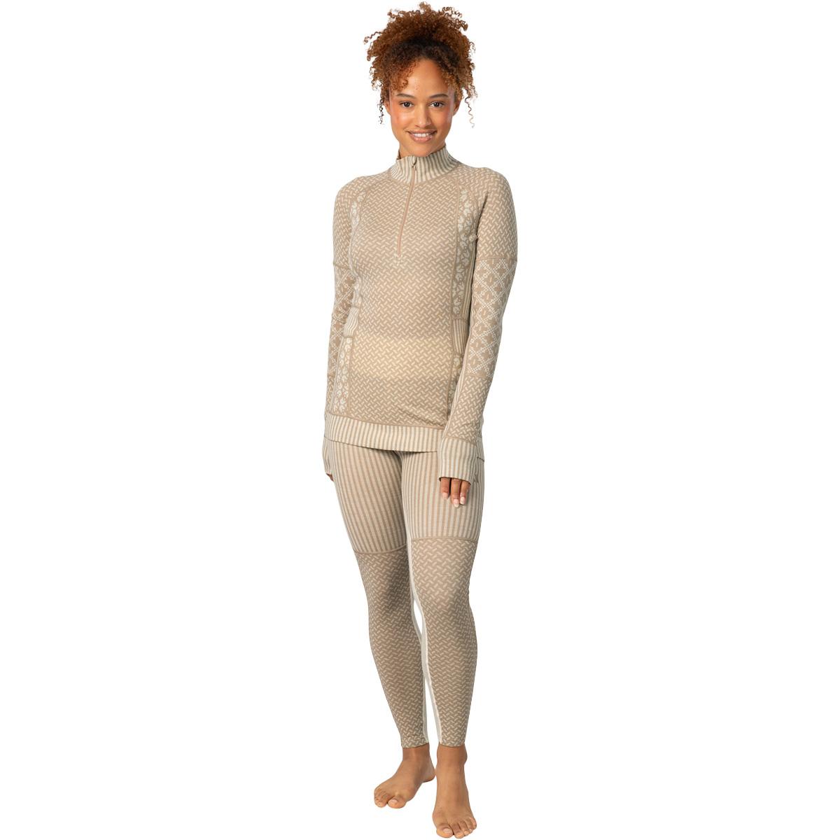 Kari Traa Smekker Half Zip Merino Ulltrøye Dame Mocha