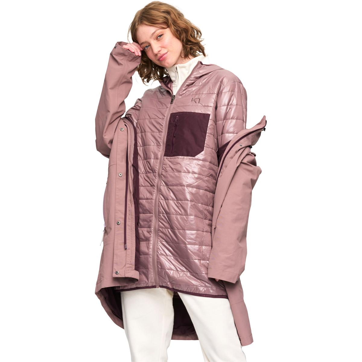 Kari Traa Kvitne L 3in1 Jakke Dame TAUPE