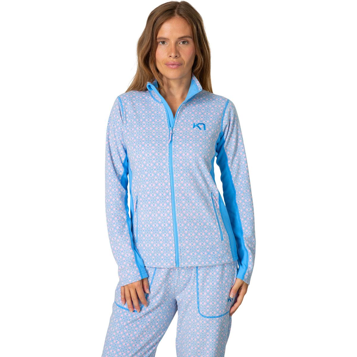 Kari Traa Olga Full Zip Fleecetrøye Dame OCEAN
