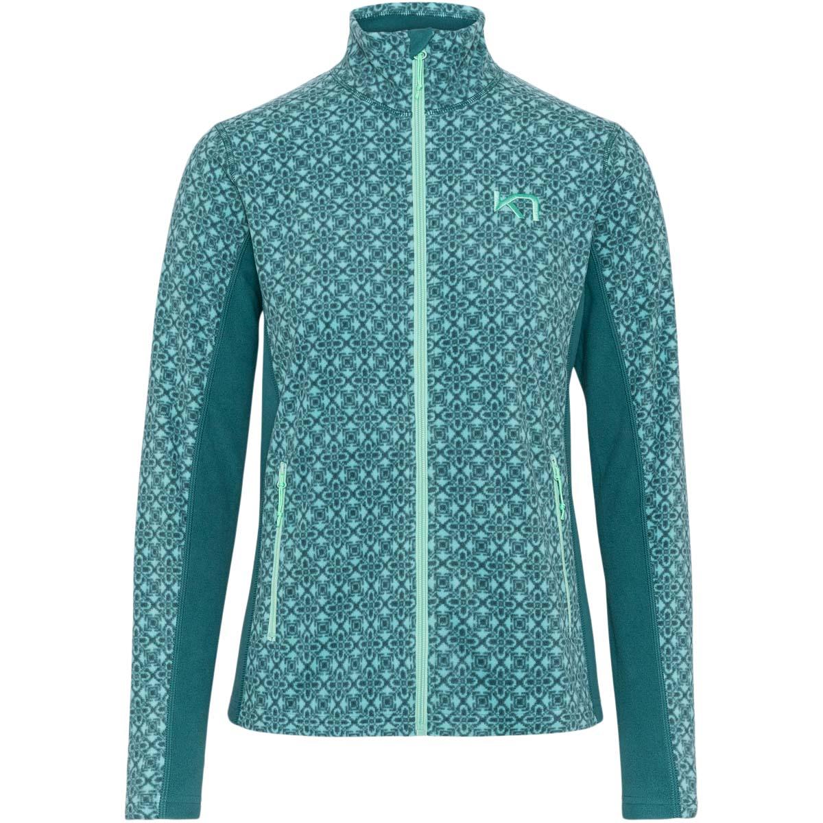 Kari Traa Olga Full Zip Fleecetrøye Dame PEACOCK