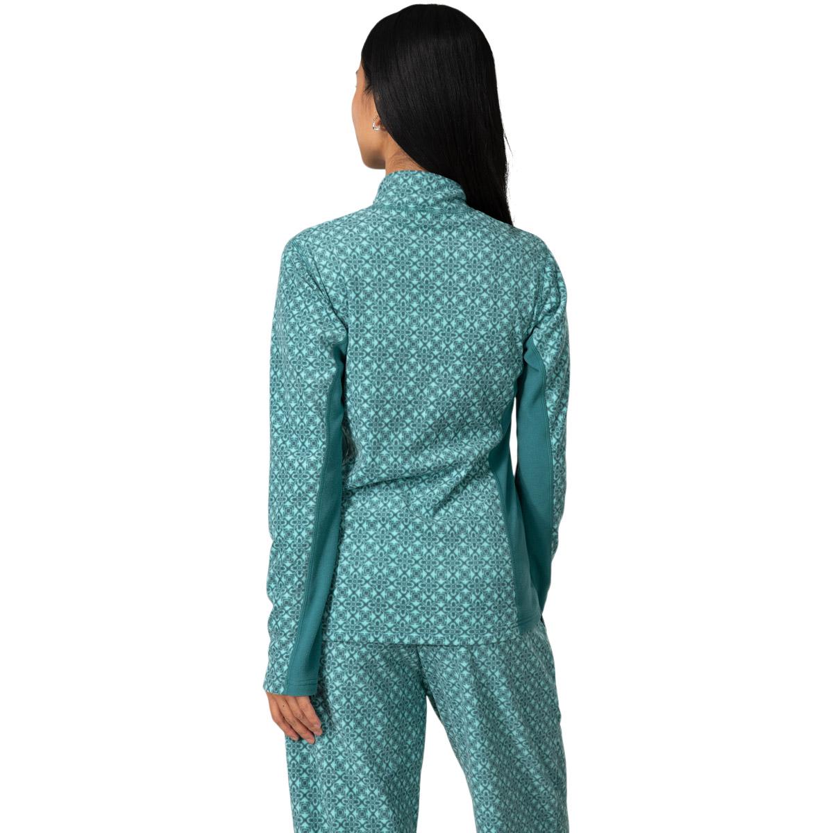 Kari Traa Olga Full Zip Fleecetrøye Dame PEACOCK