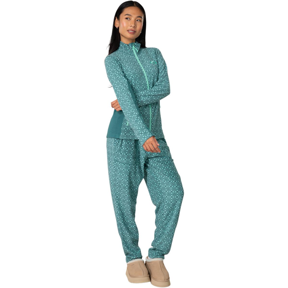 Kari Traa Olga Full Zip Fleecetrøye Dame PEACOCK