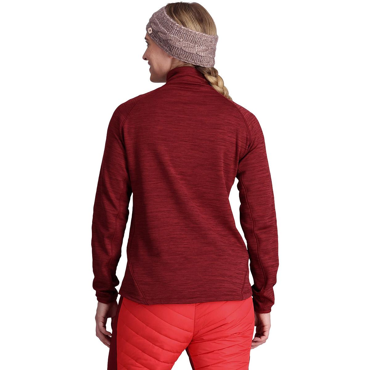 Kari Traa Berthe Half Zip Midlayer Trøye Dame ROUGE