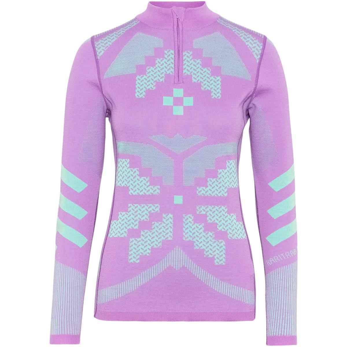 Kari Traa Faith Half Zip Merino Ulltrøye Dame VIOLET