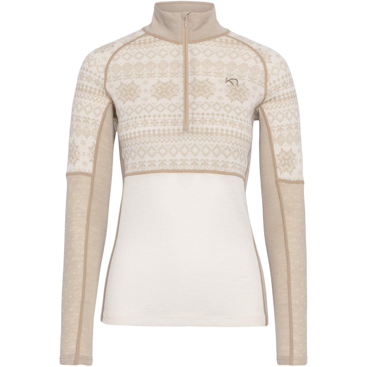 Kari Traa Vilma Half Zip Midlayer Trøje Dame MOCHA