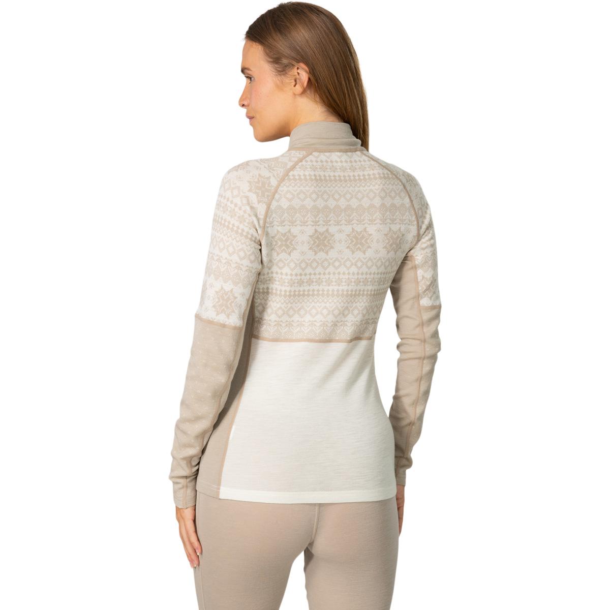 Kari Traa Vilma Half Zip Midlayer Trøje Dame MOCHA
