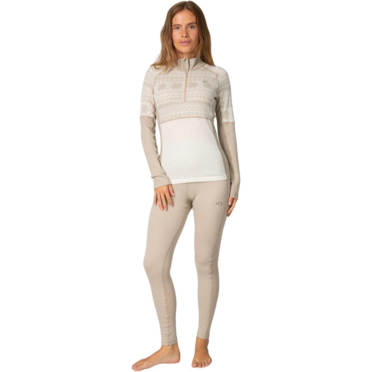 Kari Traa Vilma Half Zip Midlayer Trøje Dame MOCHA