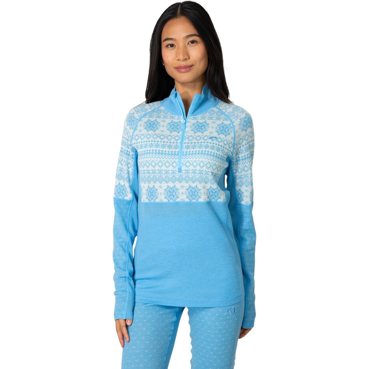 Kari Traa Vilma Half Zip Midlayer Trøje Dame OCEAN