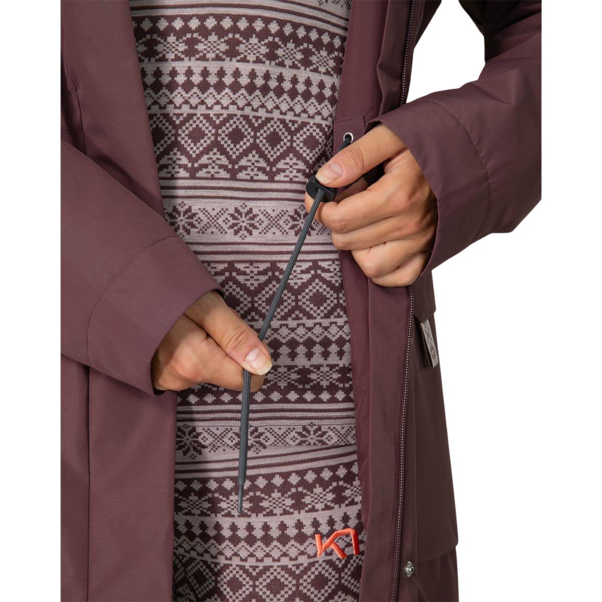 Kari Traa Mona Parka Vinterjakke Dame COCOA POWDER