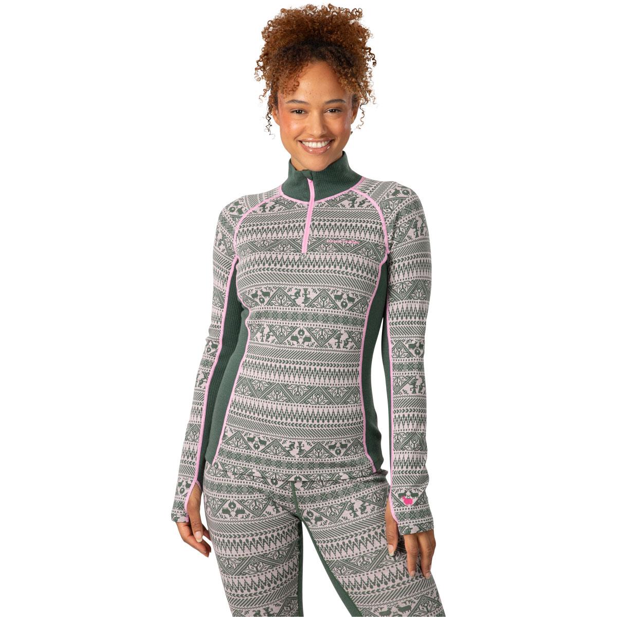 Kari Traa Tale Half Zip Midlayer Trøje Dame Thyme