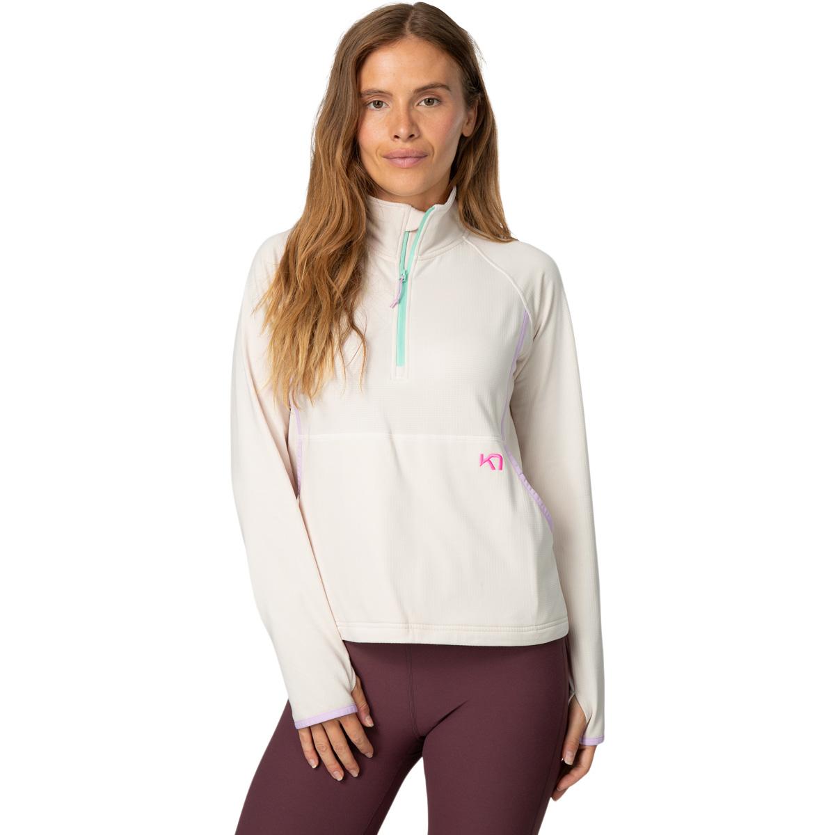 Kari Traa Mika Midlayer Trøye Dame LIGHT BEIGE
