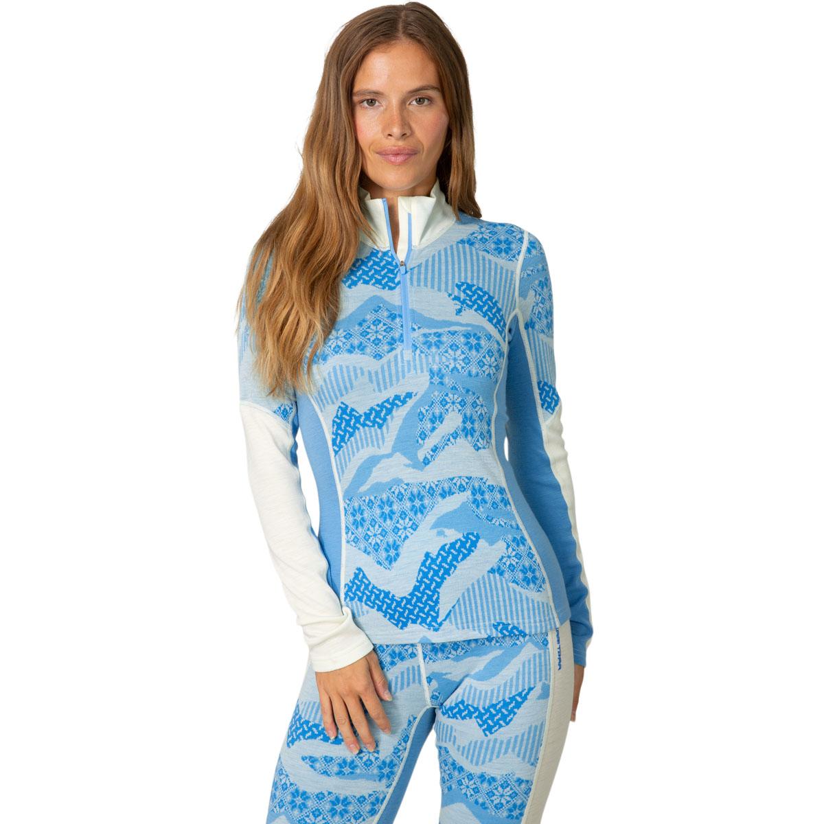 Kari Traa Olea Half Zip Superundertøy Dame OCEAN