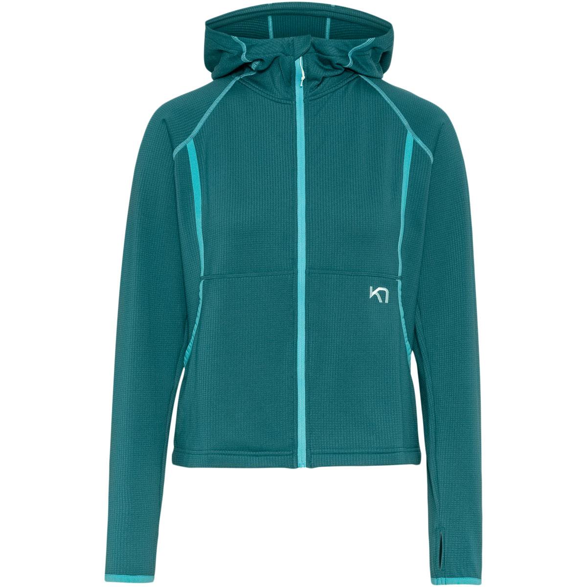 Kari Traa Mika Full Zip Hettegenser Dame PEACOCK