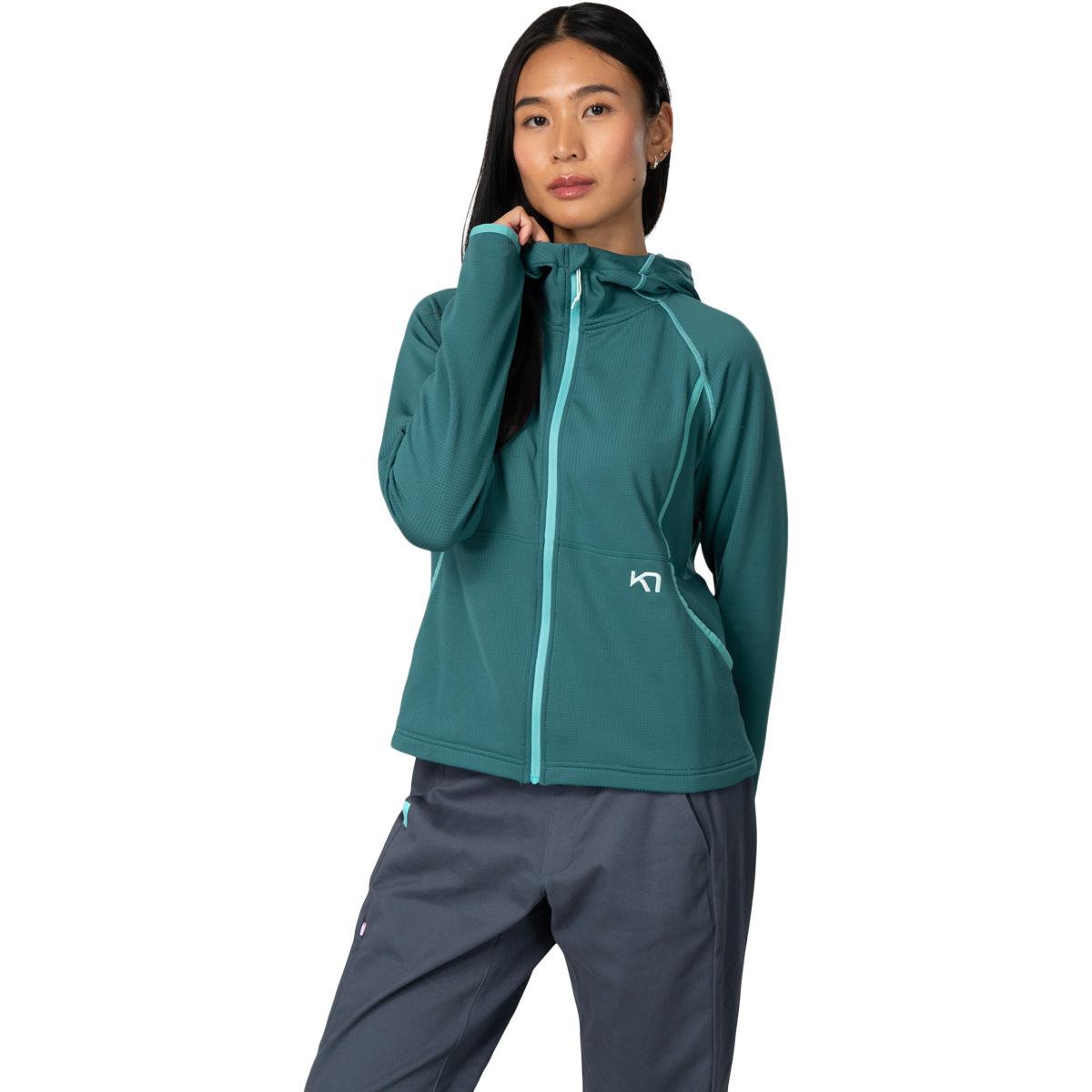 Kari Traa Mika Full Zip Hettegenser Dame PEACOCK