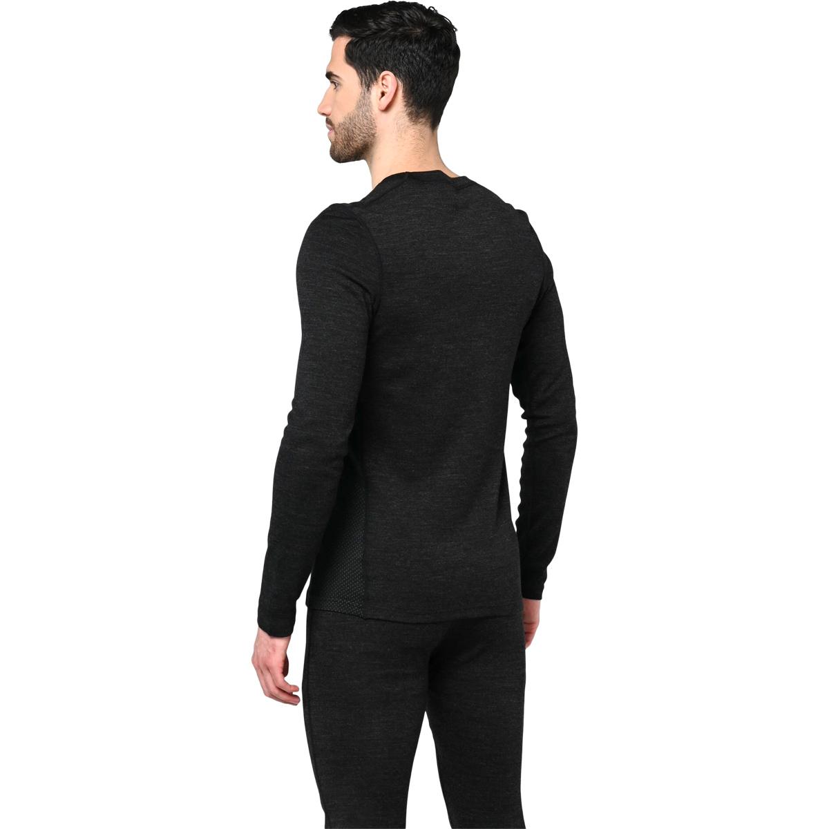 Bula Base Crew Merinould Skiundertrøje Herre Black