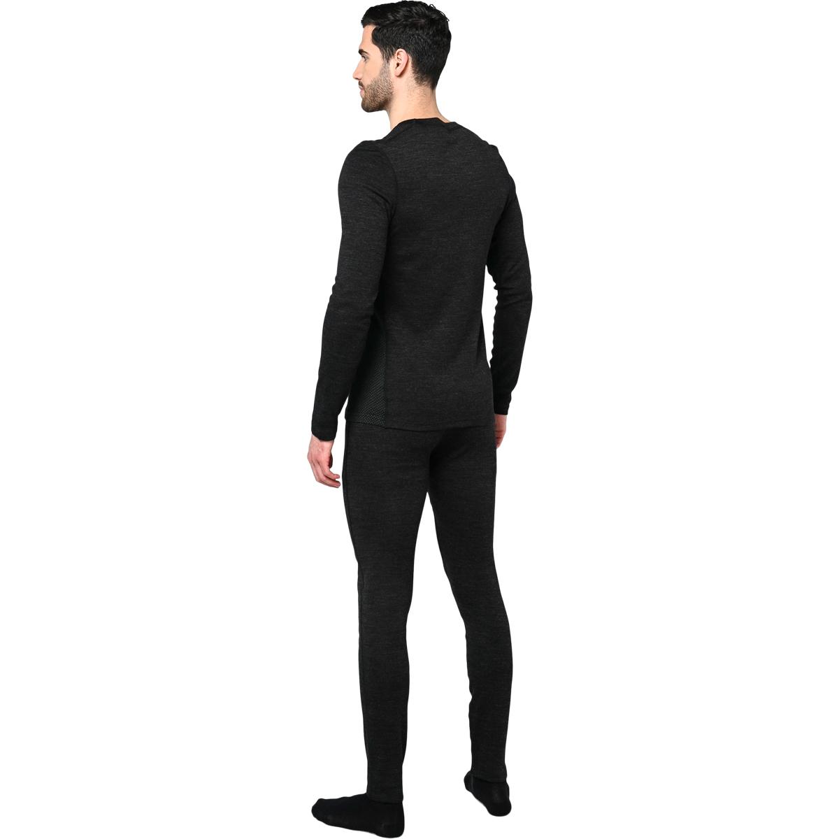 Bula Base Crew Merinould Skiundertrøje Herre Black