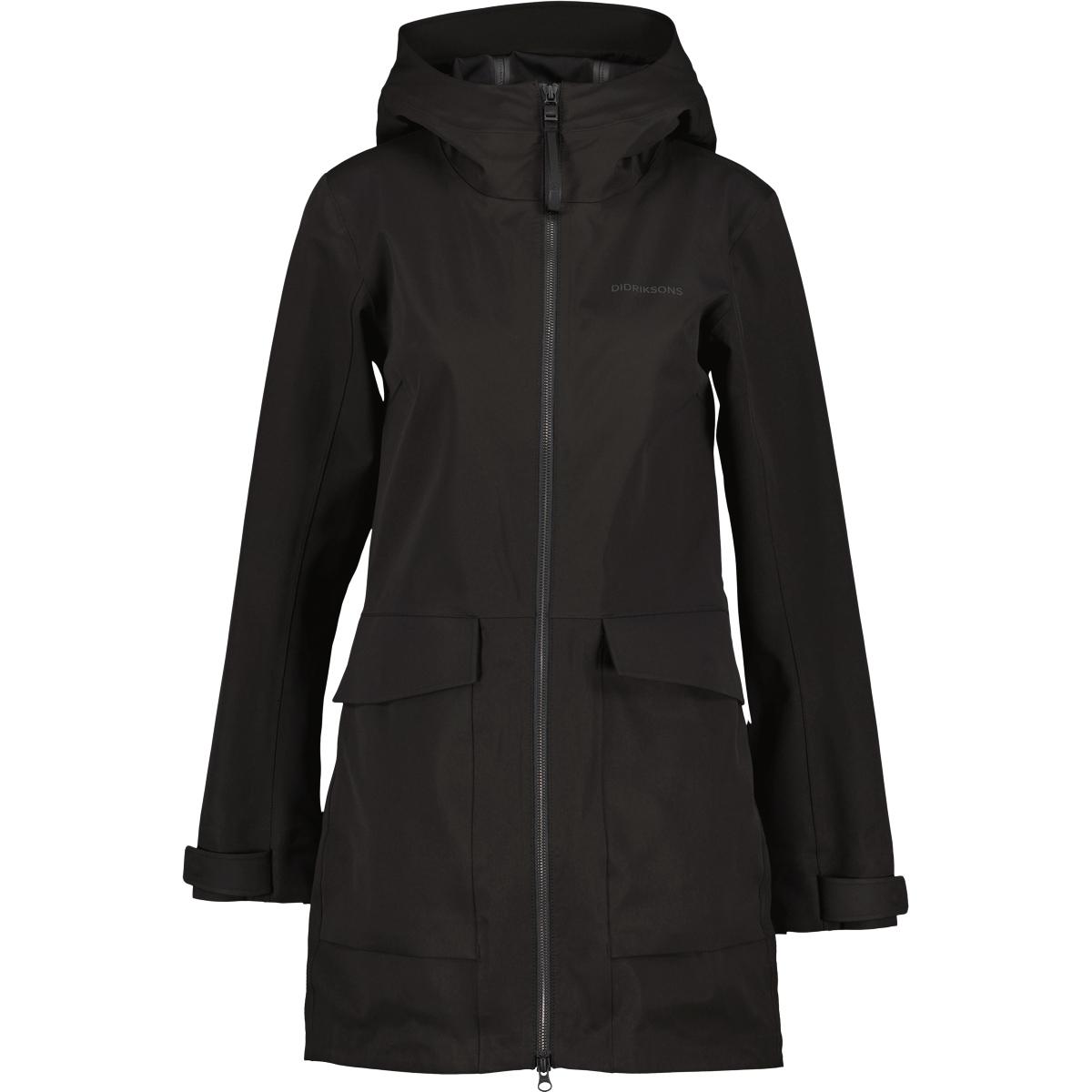 Didriksons Fredrika Parka Jakke Dame BLACK