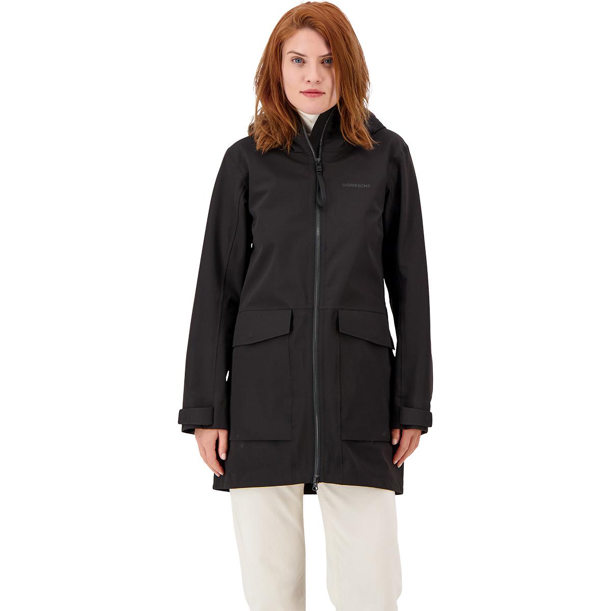 Didriksons Fredrika Parka Jakke Dame BLACK