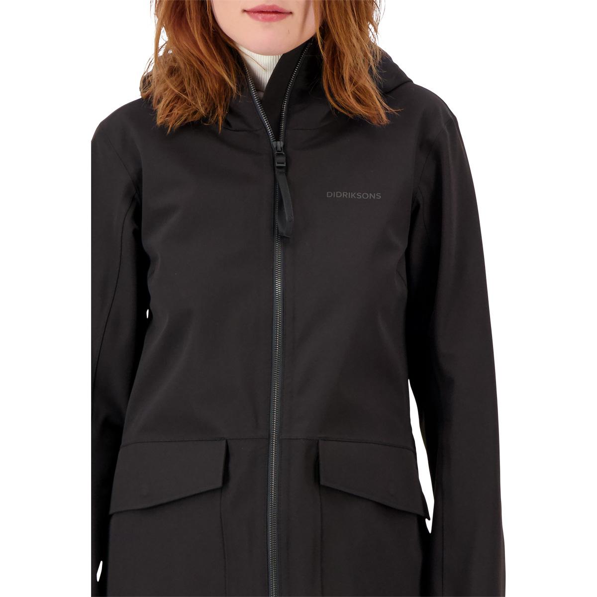 Didriksons Fredrika Parka Jakke Dame BLACK