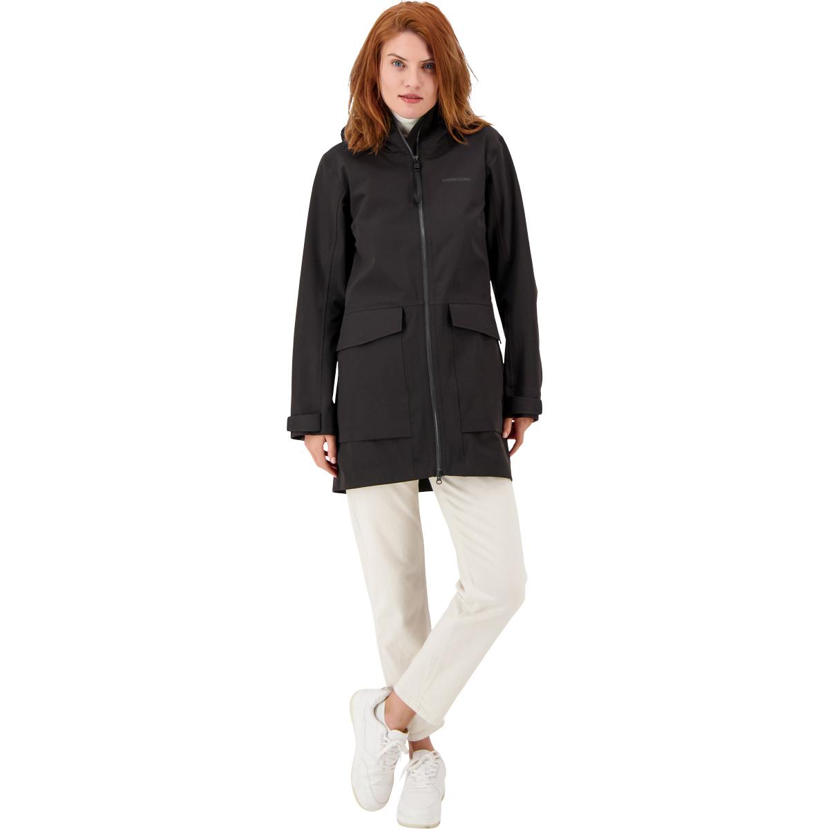Didriksons Fredrika Parka Jakke Dame BLACK