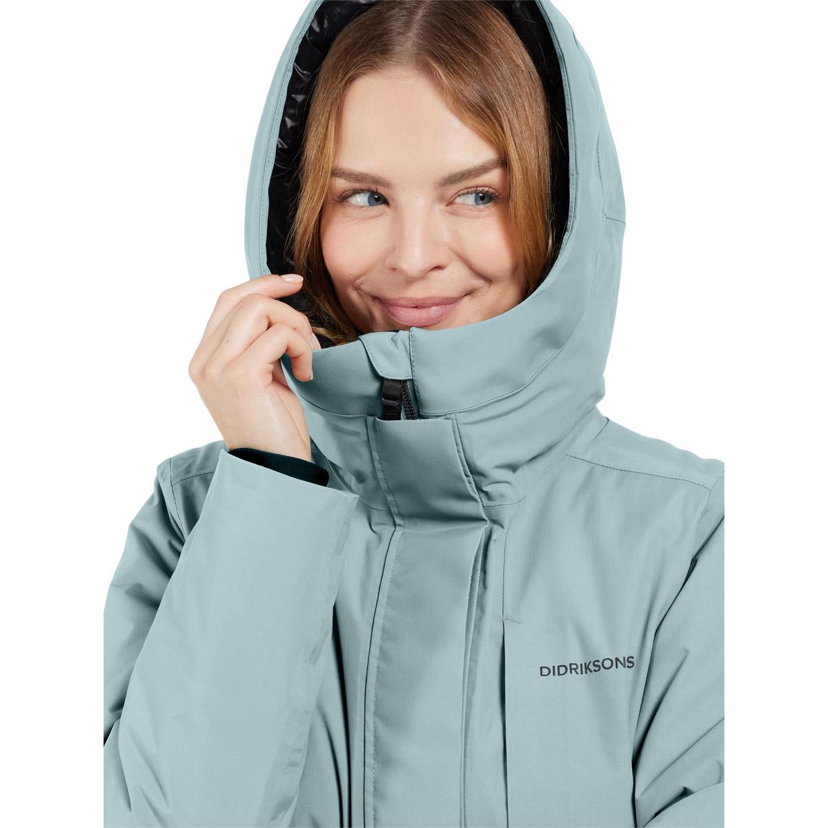 Didriksons Leya Parka Jakke Dame FACTORY BLUE