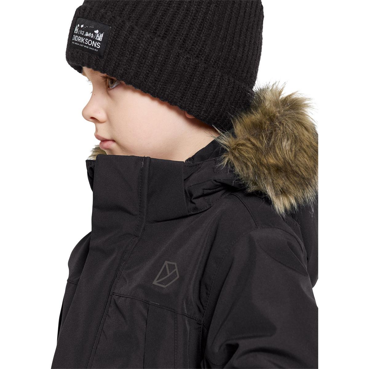 Didriksons Oxid Parka Vinterjakke Børn BLACK