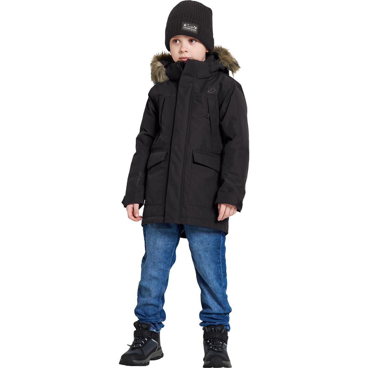 Didriksons Oxid Parka Vinterjakke Børn BLACK
