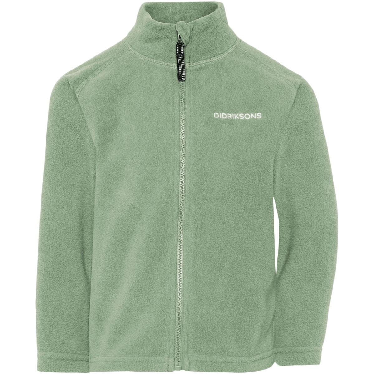 Didriksons Monte Full Zip Fleecetrøye Barn SAGE GREEN