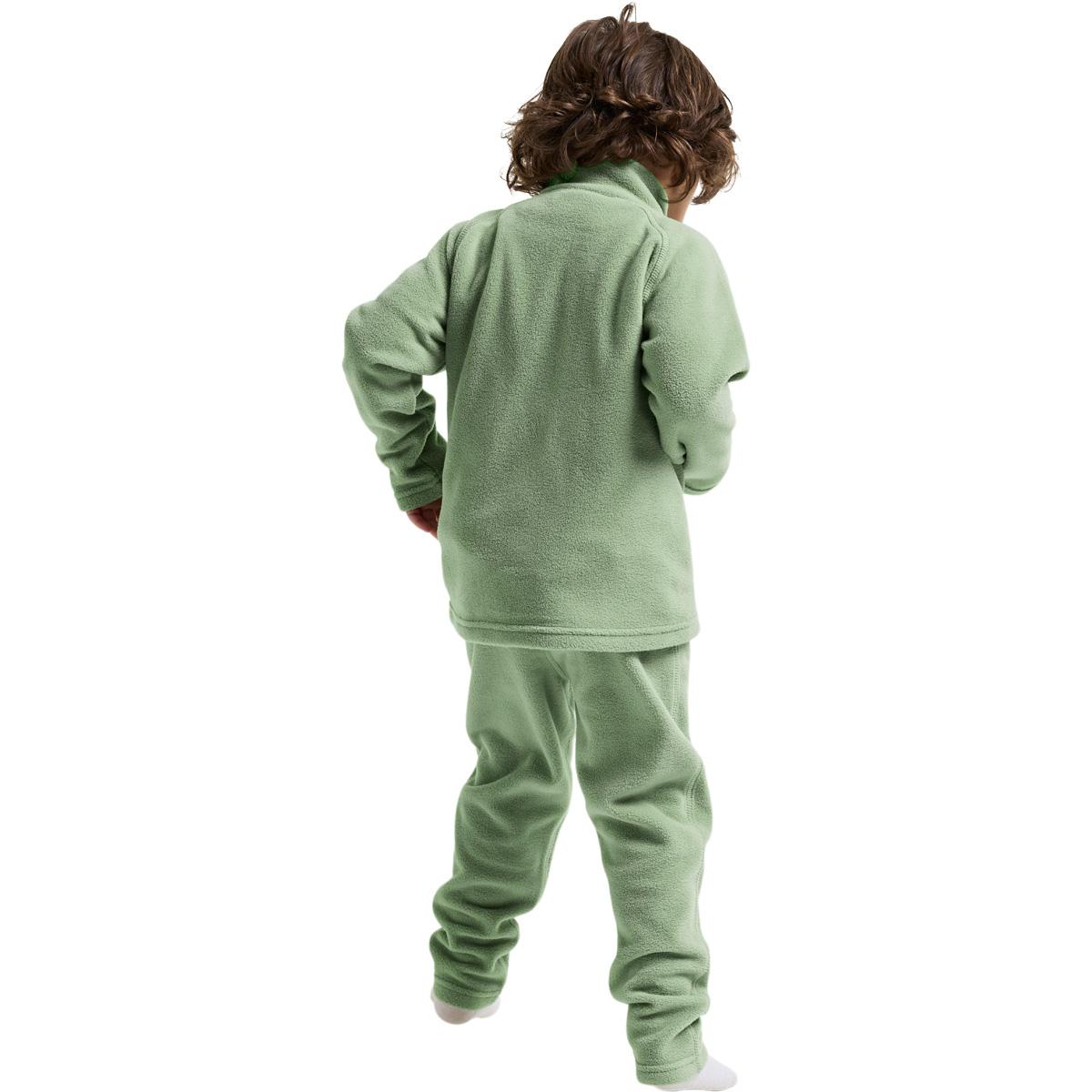 Didriksons Monte Full Zip Fleecetrøye Barn SAGE GREEN