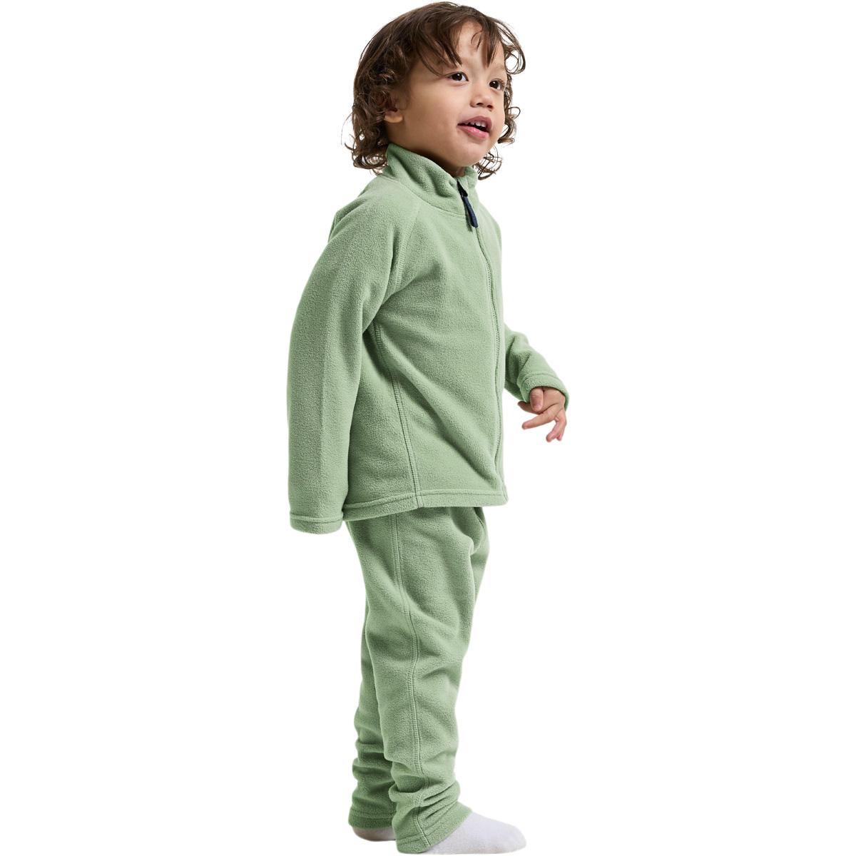 Didriksons Monte Full Zip Fleecetrøye Barn SAGE GREEN