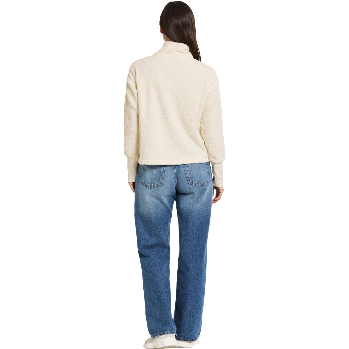 Didriksons Alexa 3 Full Zip Fleecetrøje Dame WHITE FOAM