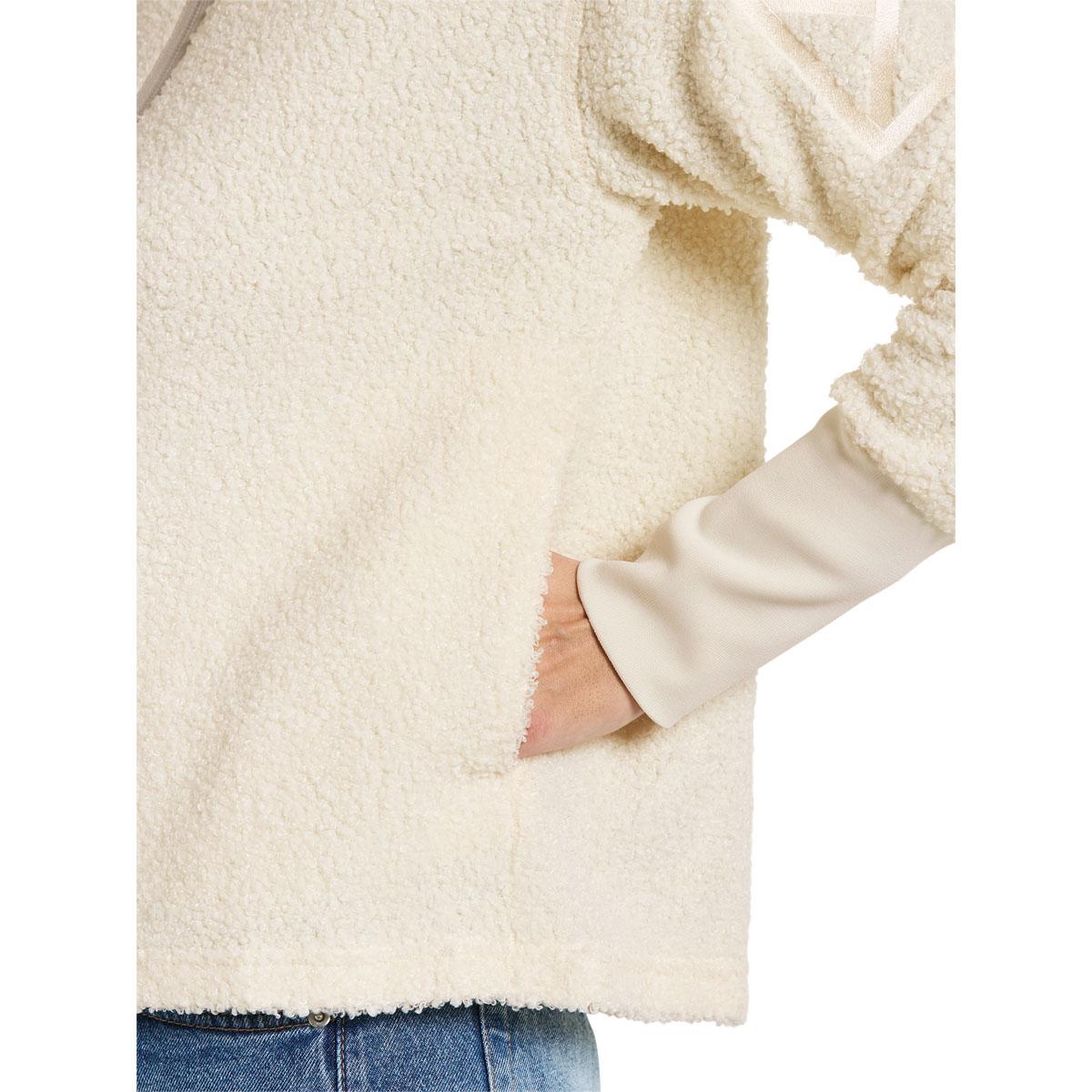 Didriksons Alexa 3 Full Zip Fleecetrøje Dame WHITE FOAM
