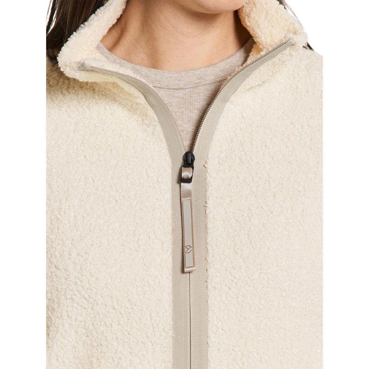 Didriksons Alexa 3 Full Zip Fleecetrøje Dame WHITE FOAM