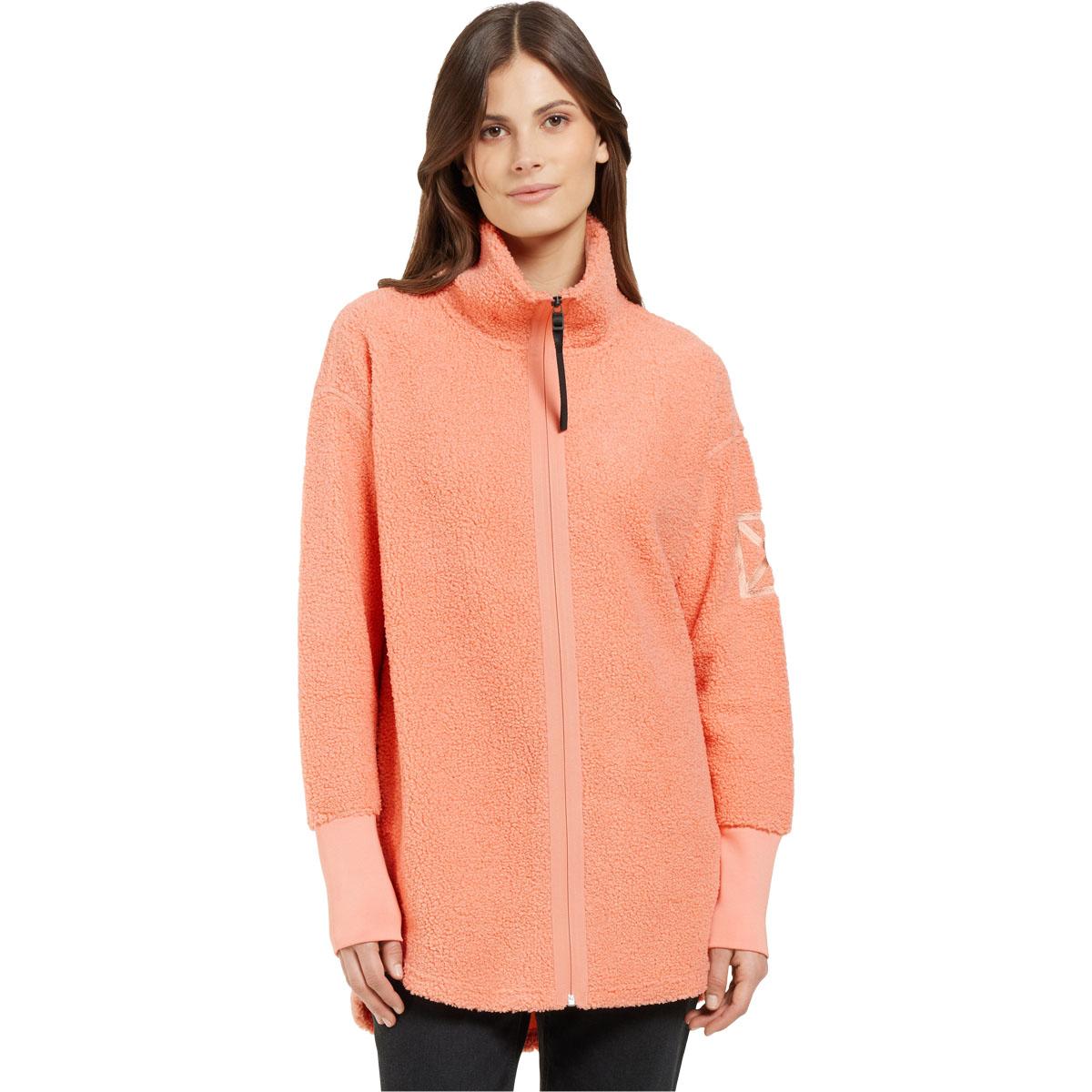 Didriksons Sally Full Zip Fleecetrøje Dame CLAY PINK