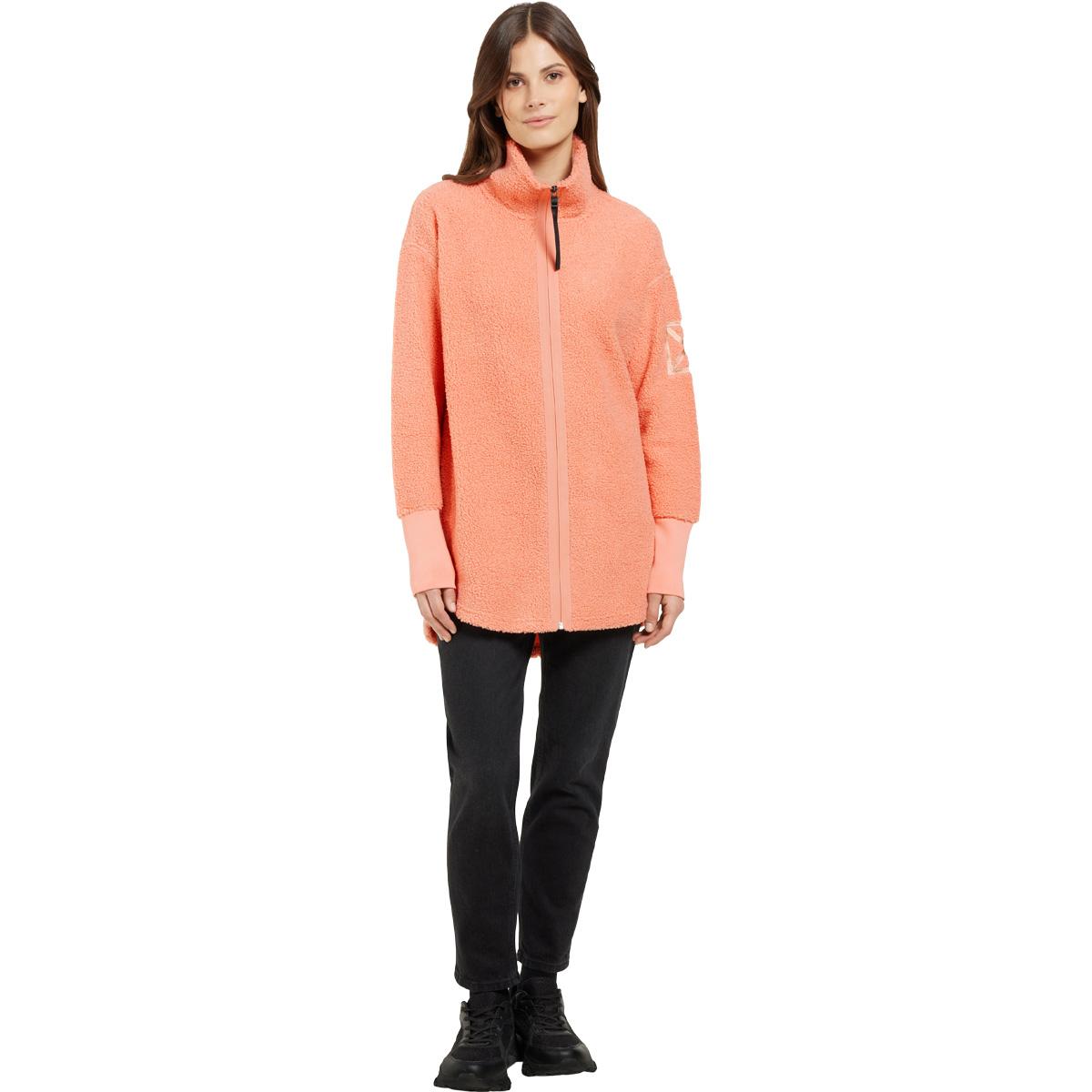 Didriksons Sally Full Zip Fleecetrøje Dame CLAY PINK
