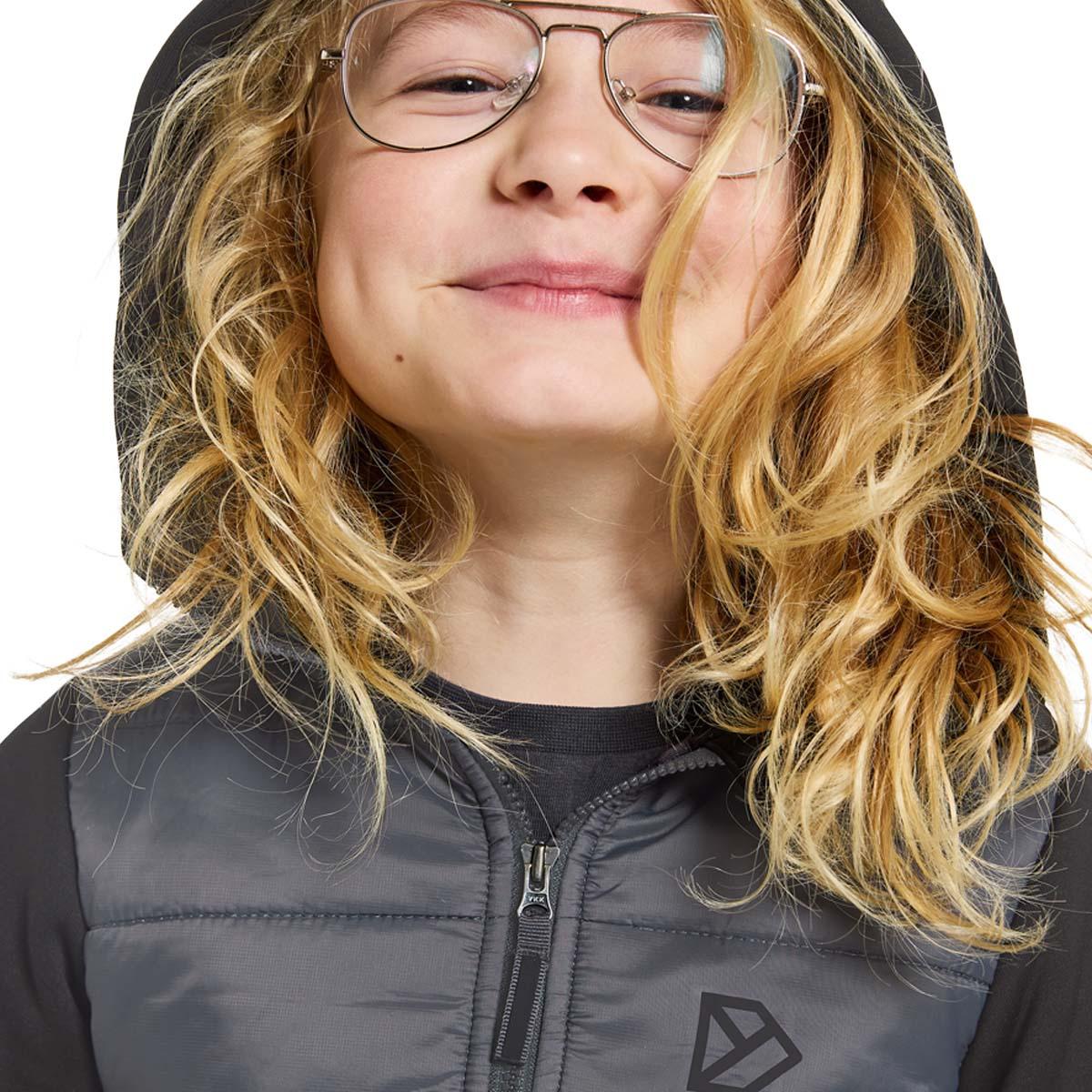 Didriksons Kapris Hybrid Jakke Børn BLACK