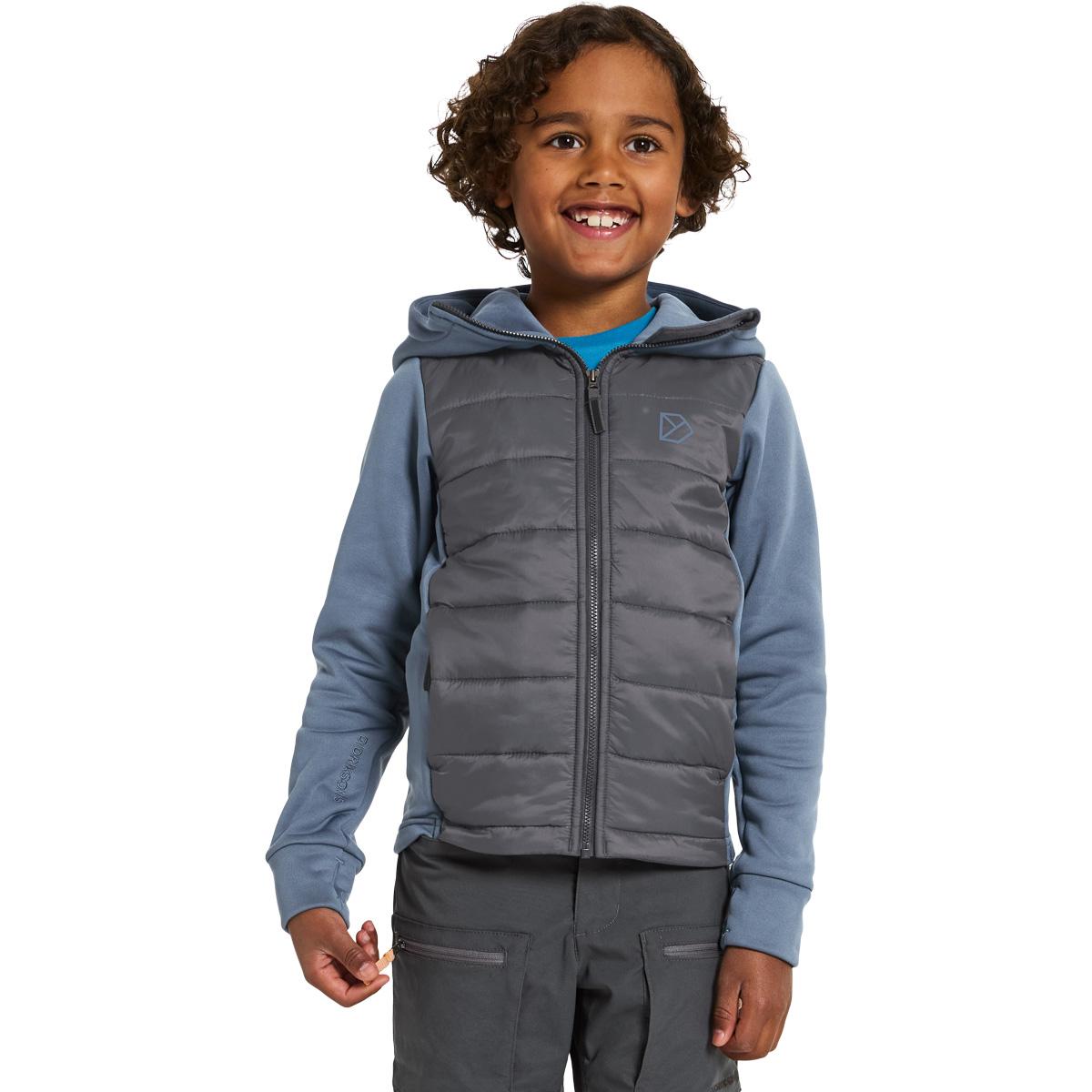 Didriksons Kapris Hybrid Jakke Børn COAL BLACK