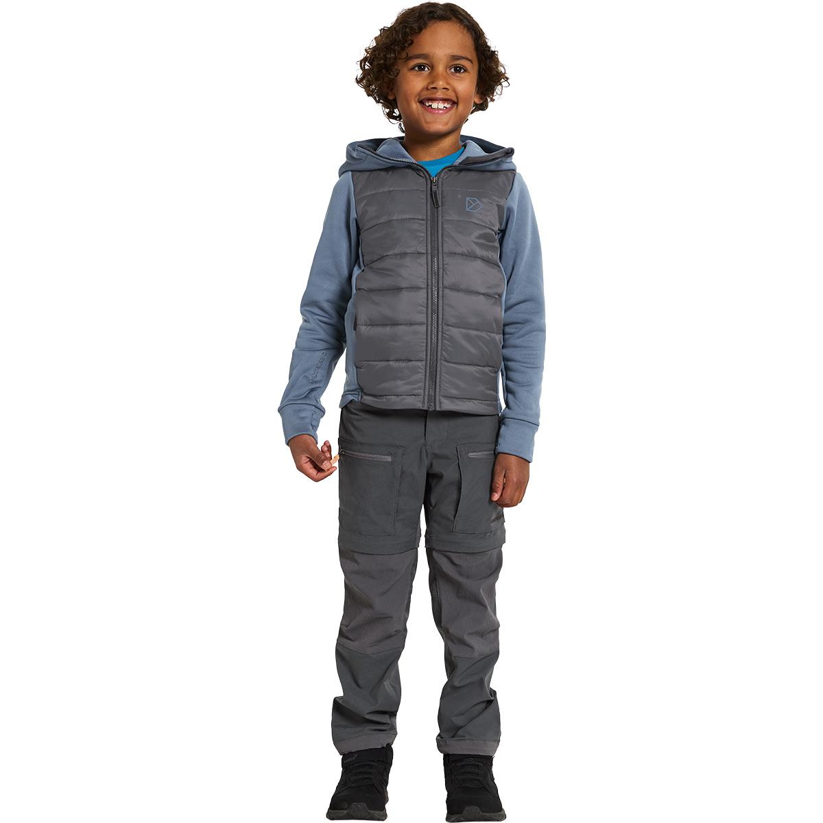 Didriksons Kapris Hybrid Jakke Børn COAL BLACK