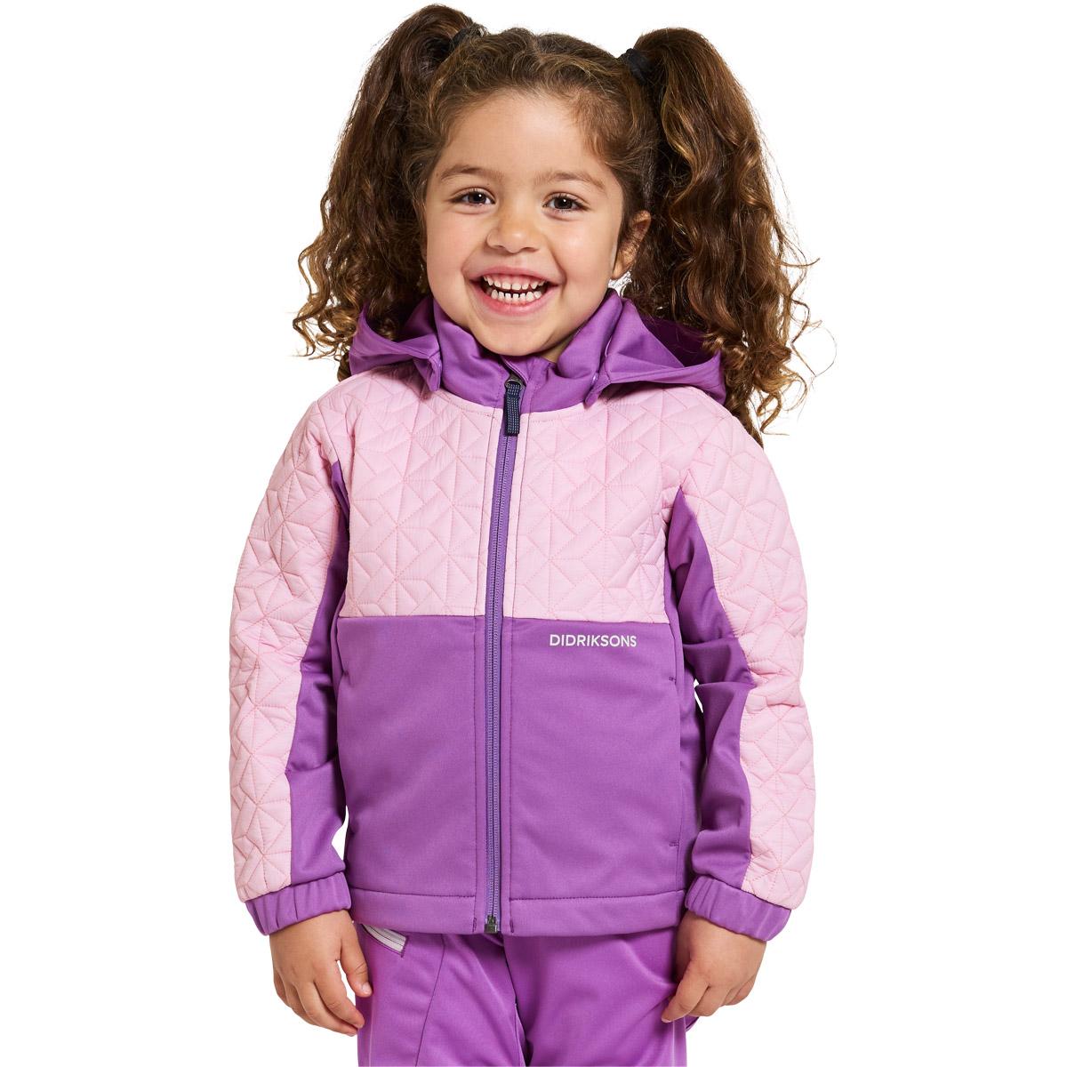 Didriksons Briska Softshell Jakke Børn TULIP PURPLE